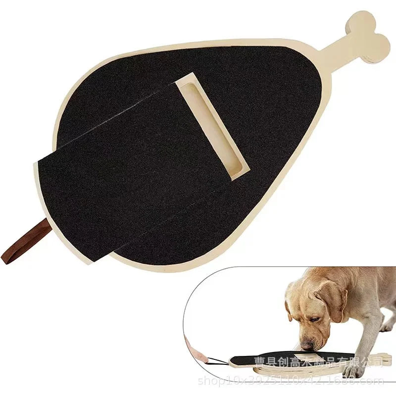 Chicken Leg Drumstick Shaped Wooden Dog Nail Scraper, Can Be Pulled Nail Repair Scraper, Pet Supplies, Feeding Toys, Cat Toys