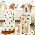 M-7XL Pet Warm Flannel Clothes Winter Dog Cat Coat Pet Clothes 5-35kg Bichon French Bulldog Clothes Pajamas
