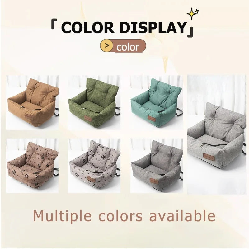Pet Car Safety Seat Bed Pad Kennel Removable Washable Pet Supplies Four Season Universal Outdoors Traveling Indoor Dog Car Seat
