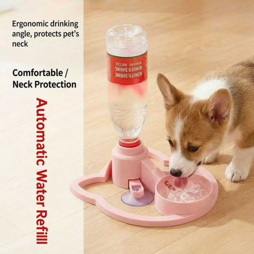 Non-Electric Pet Automatic Water Dispenser, Suitable for Cats and Small Dogs, Gravity-Fed Automatic Water Replenishment
