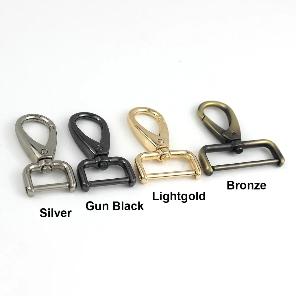 1piece Metal Detachable Snap Hook Trigger Clips Buckles for Leather Strap/ Belt Keychain Webbing Pet Leash Hooks 5 Sizes