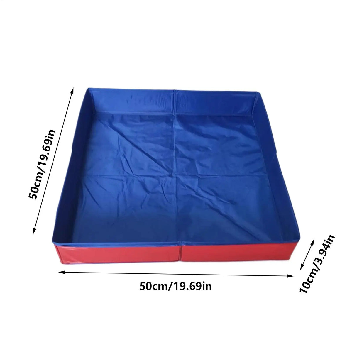 Pet Bath Pool PVC Non Inflatable Pet Puppy Bathing Tub Foldable Dog Bath Tub Square Shaped Anti Slip For Small Puppy Cats Other