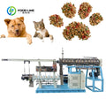 Pet Food Floating Fish Feed Pellet Machine Customized Cat Daily Meal Extruder Pet Food Extrusion Line