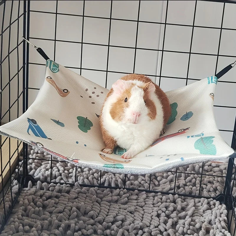 Breathable Double-Sided Guinea Pig Hammock, S or M