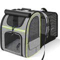 Expandable Pet Carrier Backpack, Breathable Large Capacity Travel Bag, Outdoor Hiking Backpack for Cats and Small Dogs