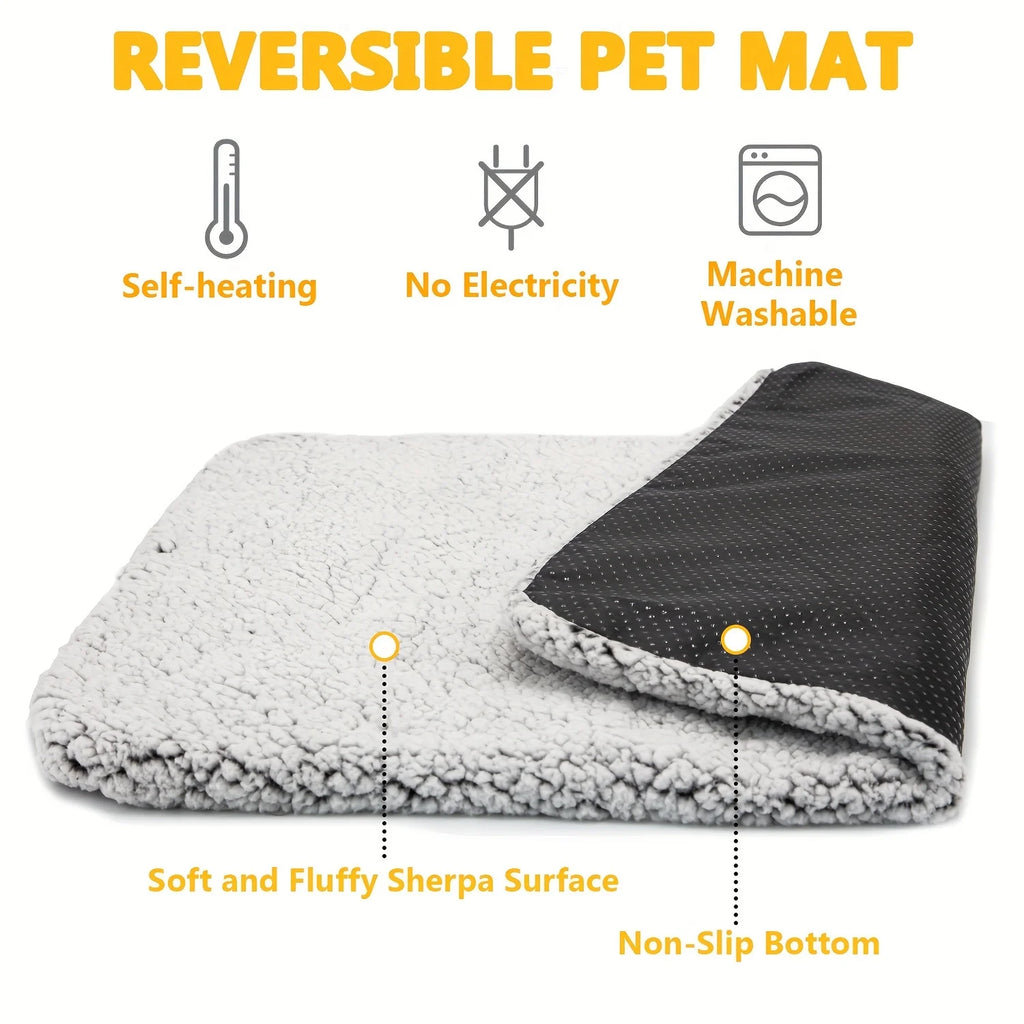 Cushioned Pet Sleeping Mat for Cats & Dogs, 3 Sizes