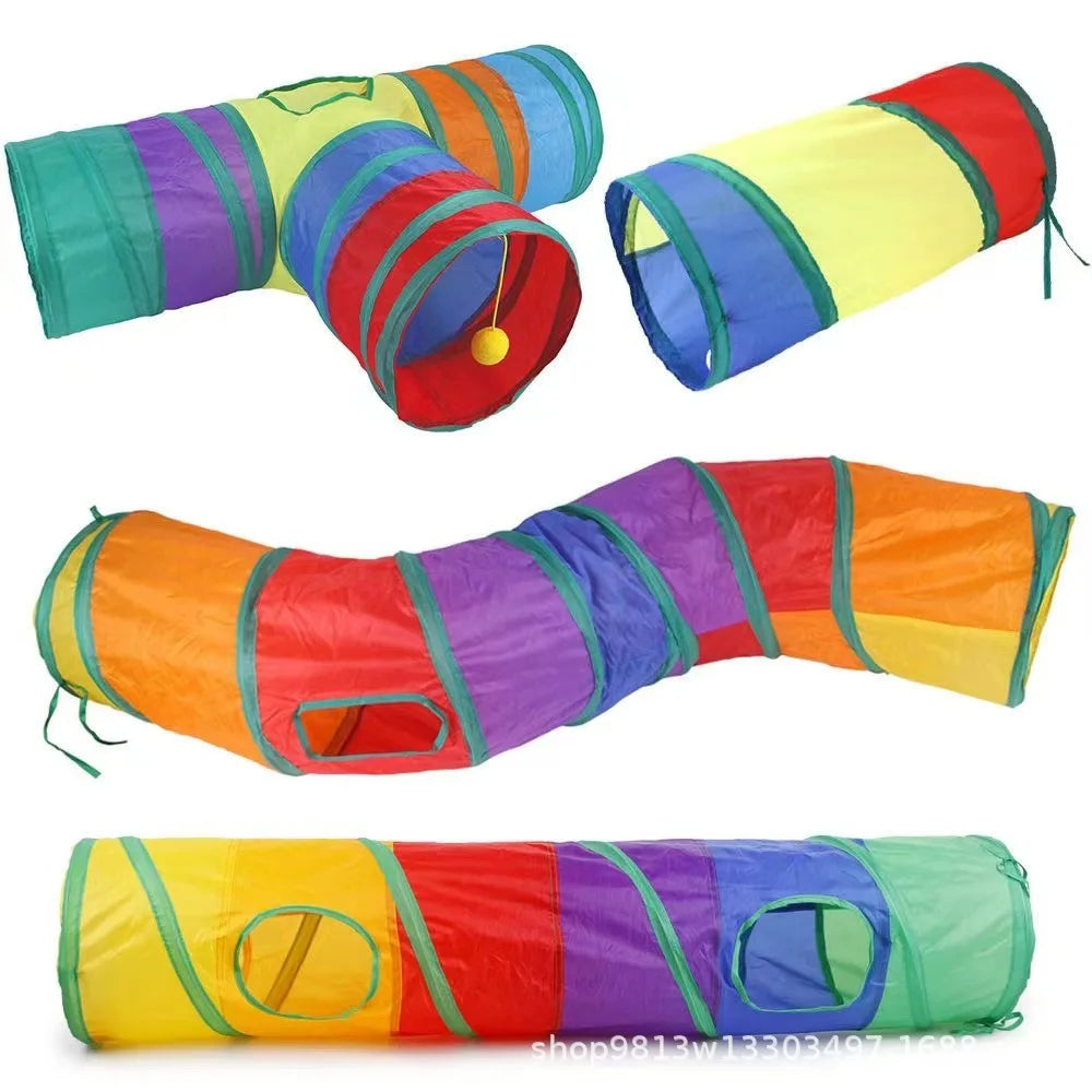 Sisal Cat Tunnel Tube with Peek Hole, 16 Styles