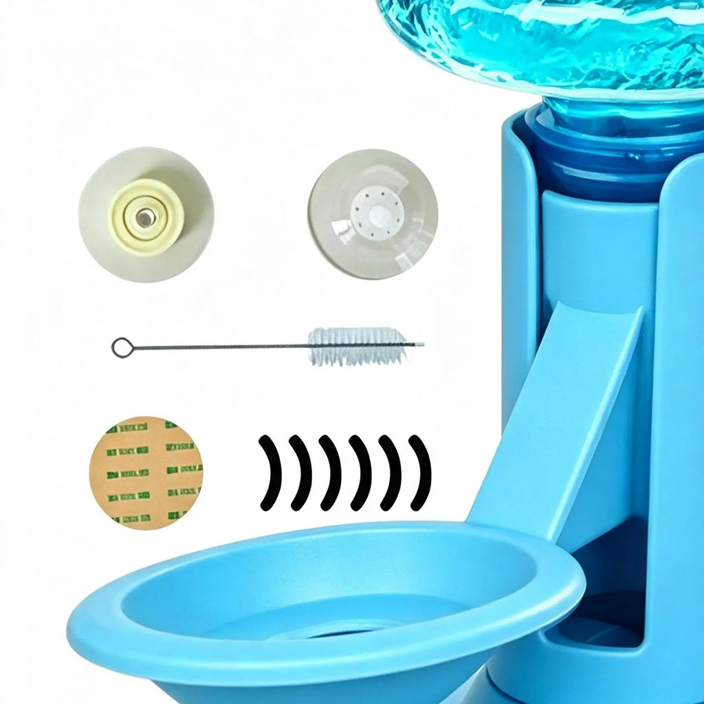 Automatic Pet Dispenser Anti-tip Dog Bowl Drinking Water Bottle Feeder Hanging Kettle Cat  Water Container Pets Supplies