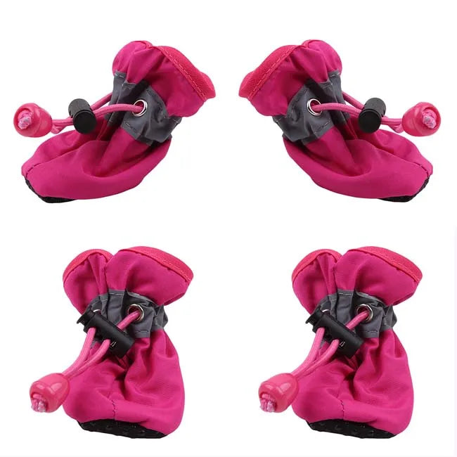 Anti-Slip Paw Boots for Small Dogs & Cats, Set of 4