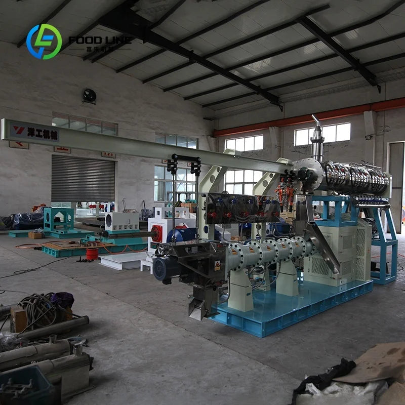 Pet Food Floating Fish Feed Pellet Machine Customized Cat Daily Meal Extruder Pet Food Extrusion Line
