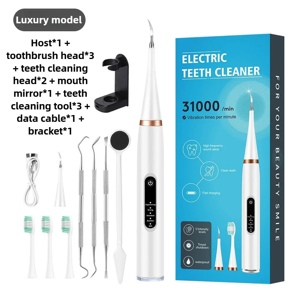 Electric Pet Toothbrush with Stainless Steel Scaling Head
