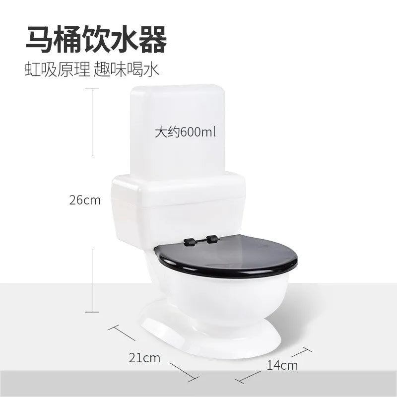 Funny pet cat toilet water dispenser water dispenser puppy teddy automatic flow unplugged drinking water
