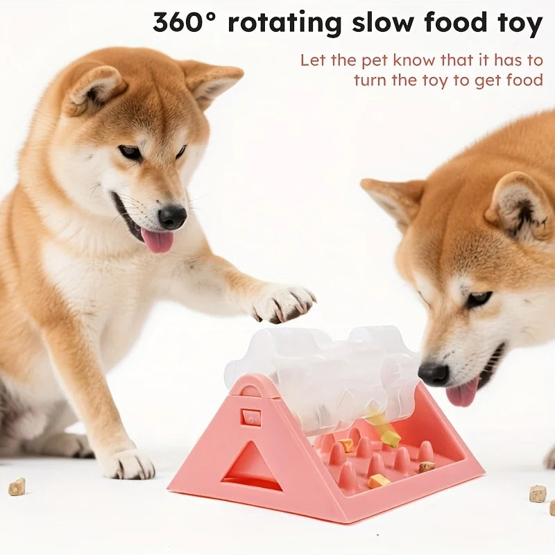 Interactive Dog Toys Food Dispenser Toy - Puzzle Feeder with Leak-Proof Design Slow-Feeding Design Durable PP Material for Dogs