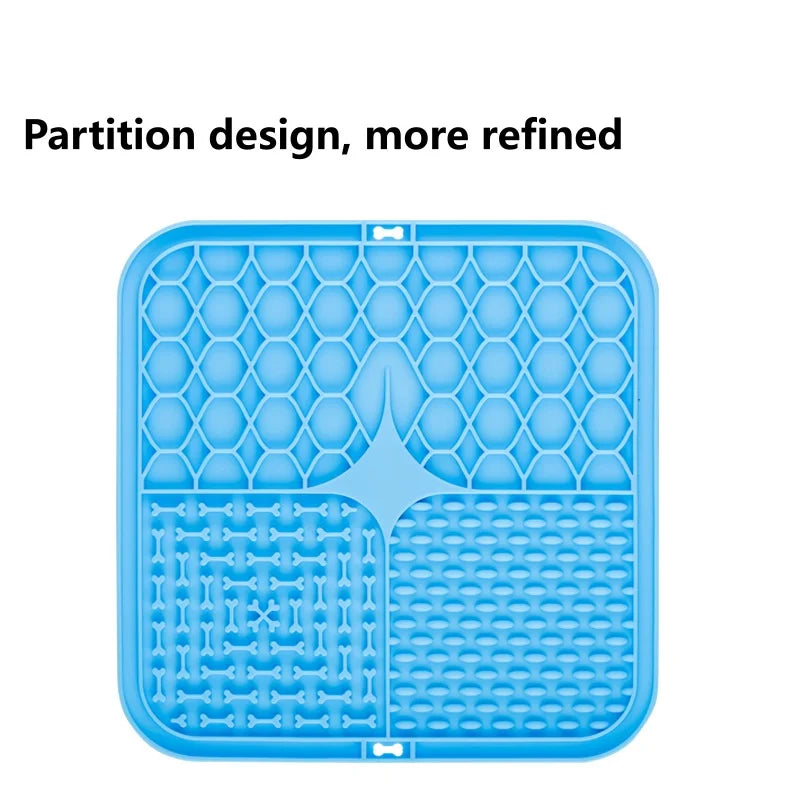 Pet Dog Cat Licking Pad Licking Pad Anti Choking Slow Food Utensils Slow Food Bowl Licking Plate Pet Cat Yogurt Meal Mat