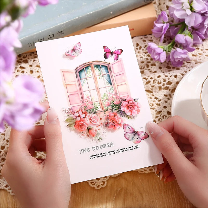 20 pcs my Secret Garden Stickers aesthetic PET Sticker book Decorative Diary Album Scrapbooking supplies material