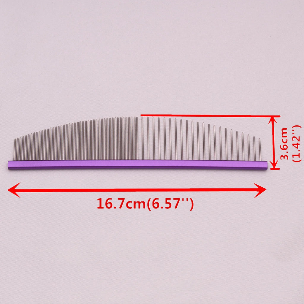 Pet Grooming Combs Aluminum Alloy Brush For Dogs Boundary Knot Massage Tools Professional Salon Cat Hair Cleaning Crescent 7900#