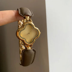 Lucky Mrs. Clover Gold Watch