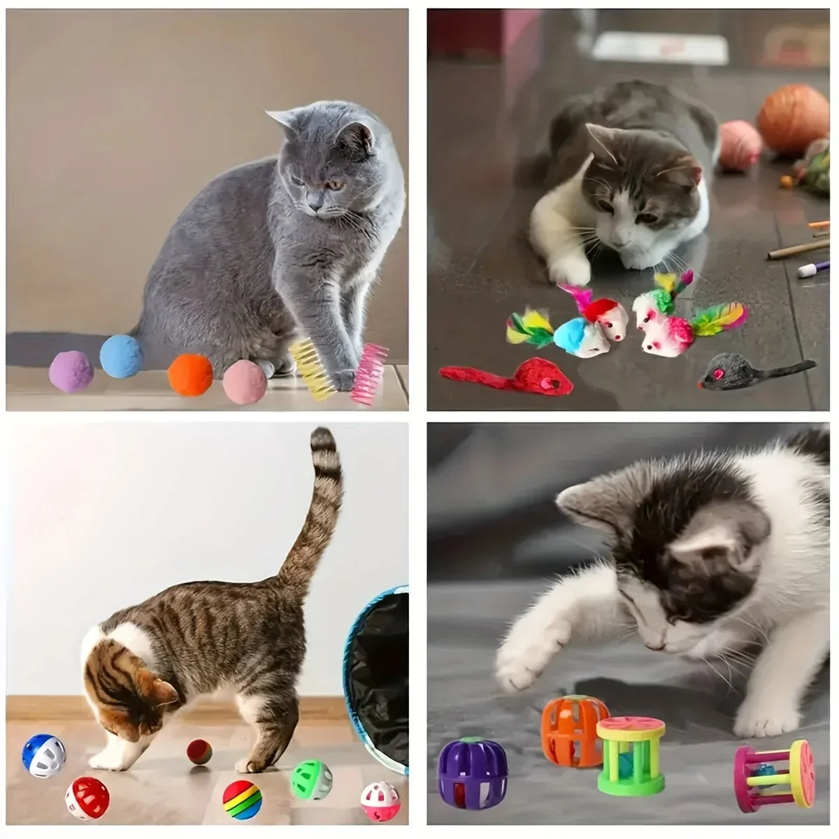 Cat Toy Variety Pack, 14, 28 or 56 Pieces