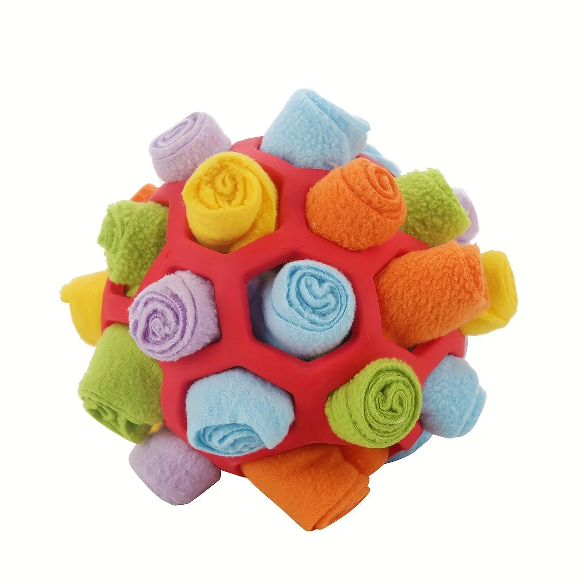 1pcs Interactive Dog Toy - Sniffing Ball for Hiding Treats - Rubber Puzzle Ball for Mental Stimulation Pet Supplies