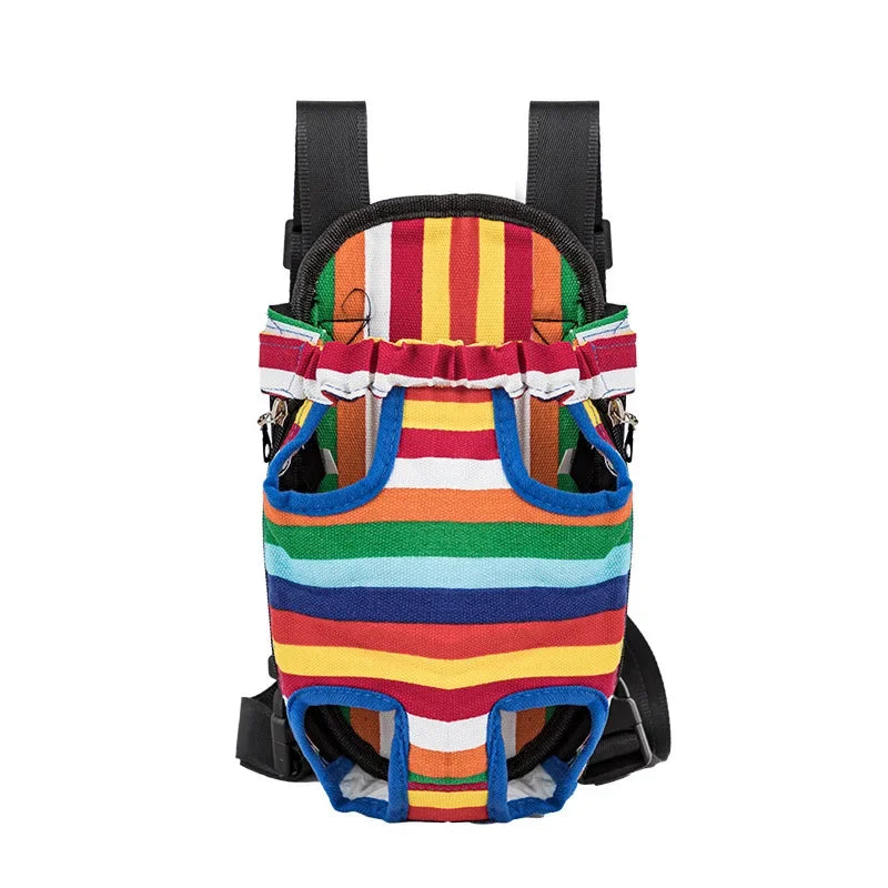 Adjustable Double-Shoulder Pet Carrier Backpack, Prints and Colors