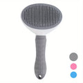 One-Click Self-Cleaning Fine-Needle Slicker Brush for Pets