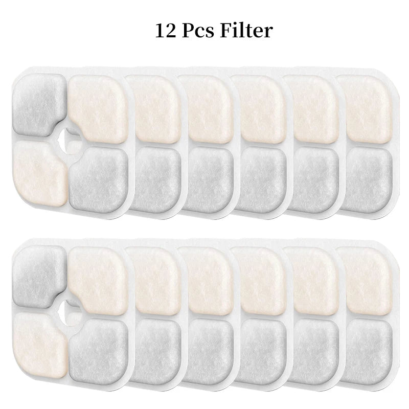 Activated Carbon Filters for Battery-Operated Cat Fountains, 4–24 Pack