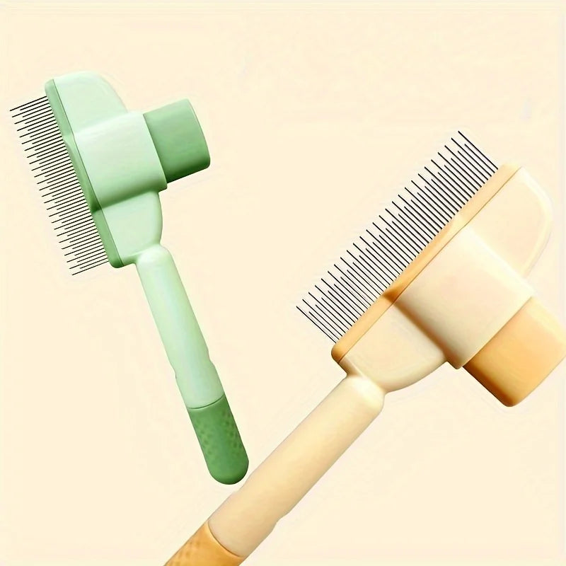 Wet or Dry Hair Remover Brush for Long-Haired Dogs & Cats