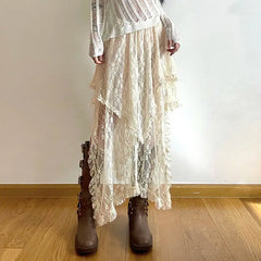 Elysia Cascade Lace Skirt