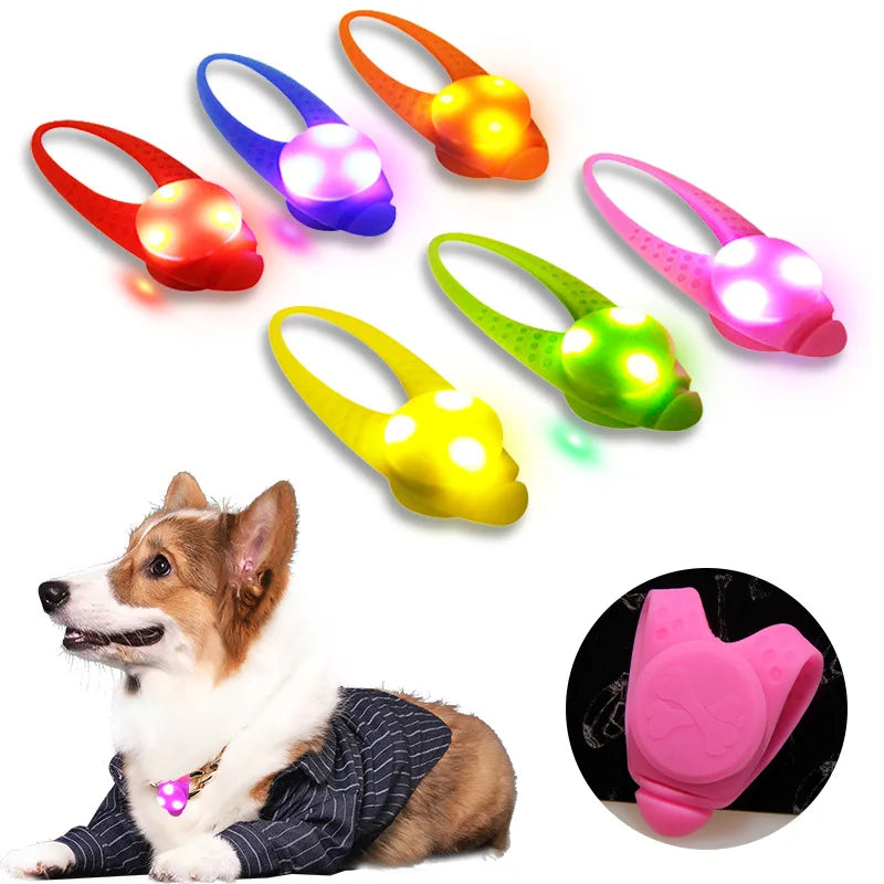 LED Silicone Collar Light Pendant for Dogs & Cats