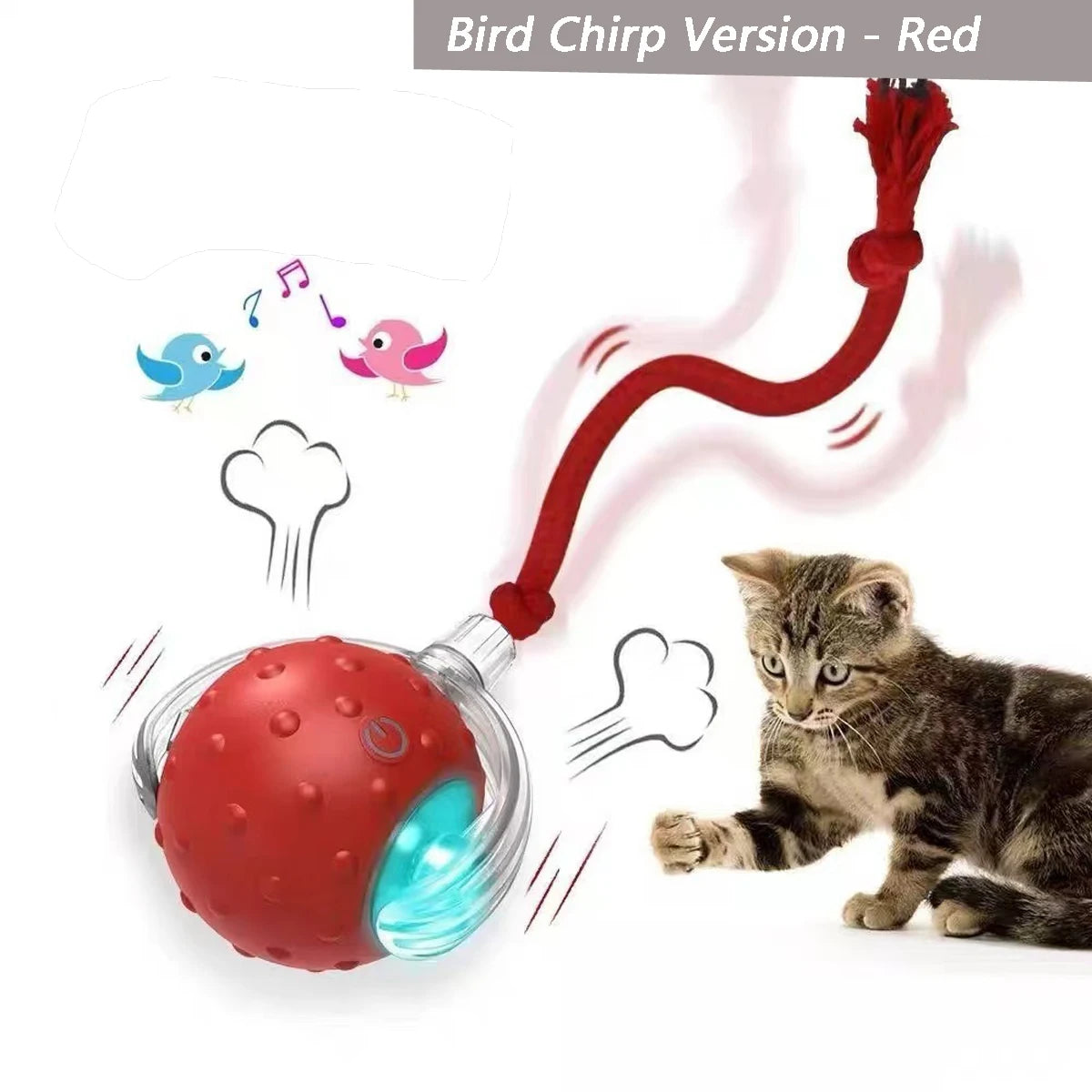 Dog Toy Rolling Ball Cat Rechargeable Interactive Dogs Toys Throwing Balls Cats Pussy