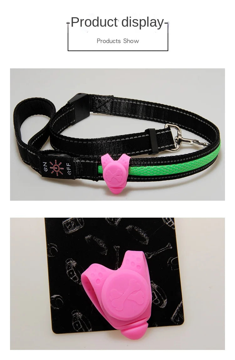 LED Silicone Collar Light Pendant for Dogs & Cats