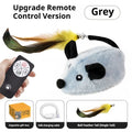 Automatic Sensing Moving Mouse Interactive Cat Toys Electronic Remote Squeaky Cat Toy For Kitten USB Rechargeable Pet Plush Toy