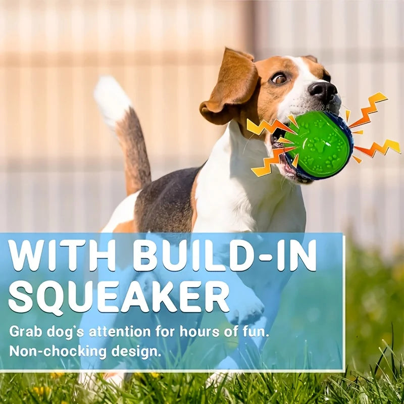 Medium Squeaky Rubber Dog Balls, 2 Pack