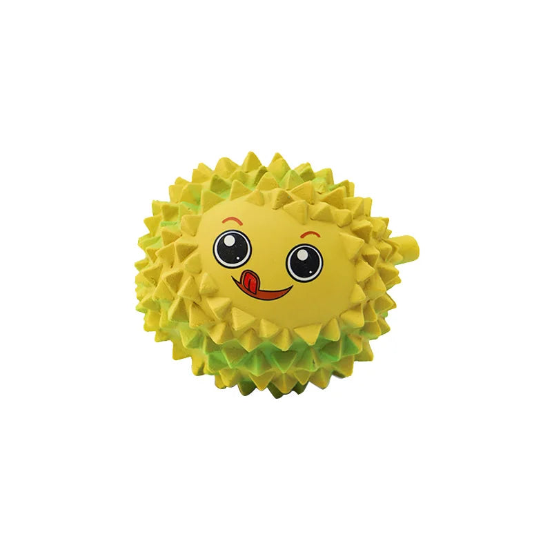Pet Squeaky Toys Pet Ball Toys Dog Chewing Rubber Ball Cleaning Tooth Dog Chew Toy For Dogs Bite Resistant Sounder Pet Supplies