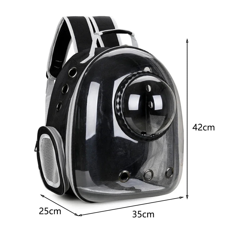 Backpack Carrier/ Bubble Carrying Bag for Small Medium Dogs Cats, Transparent Cat Space Capsule, Breathable Cat/ Dog Travel Bag
