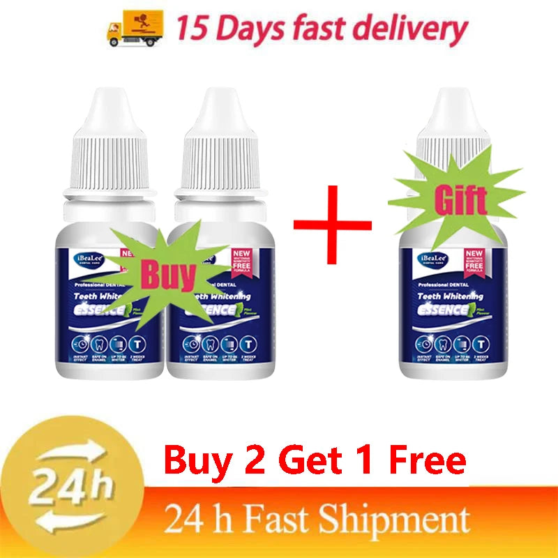 Teeth Whitening Essence Remove Plaque Stains Serum Fresh Breath Oral Hygiene Against Dental Caries Dental Tooth Cleaning 10ml