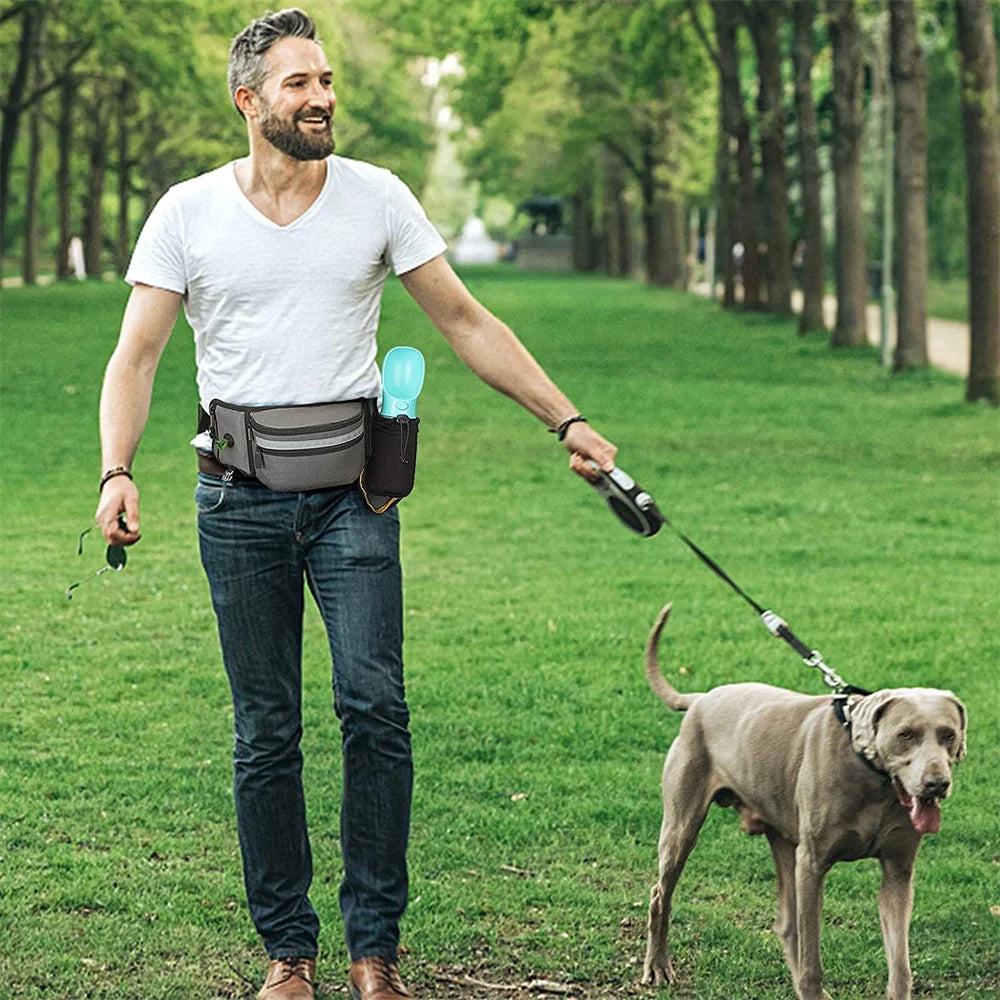 Pet DogTraining Waist Bag Snack Bag Multi-functional Dog Outdoor Walking Feeding Bag Portable Belt Accompanying Dogs Treat Pouch