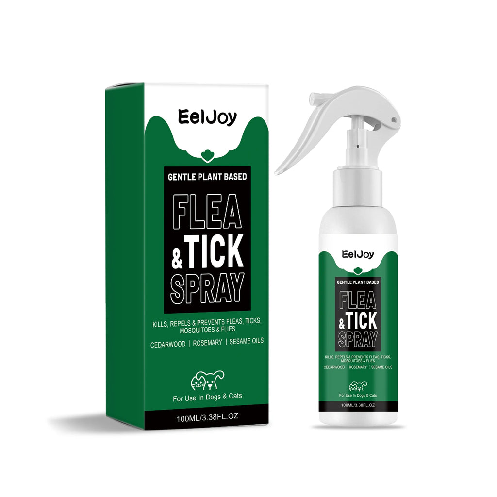 Pet Flea & Tick Spray Plant Extract Pet Repellent Spray for Cats and Dogs
