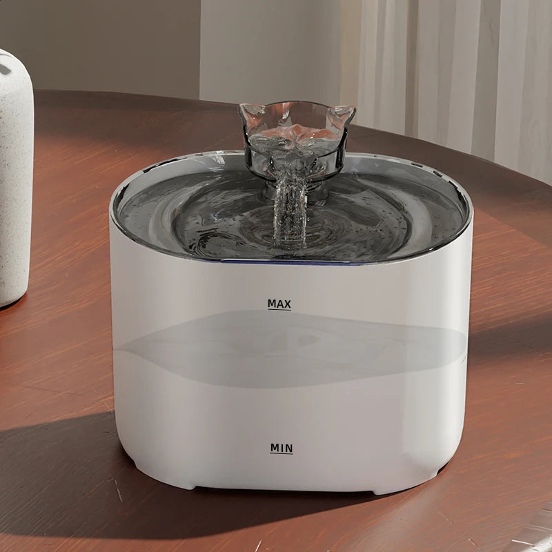 2L Automatic Cat Water Fountain with USB Pump and Filters