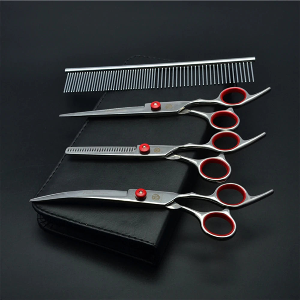 7-Inch Dog Grooming Scissors – Cutting, Thinning & Curved