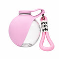 1 Pc Portable Pet Water Bottle，Round Clear Water Cup，Leak‑Proof Travel Water Dispenser For Dog Walking Outdoor Hiking Trip