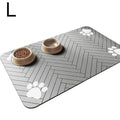 Pet Feeding Mat Absorbent Rubber Backing Quick Dry Water Waterproof Placemat Dog Cat Food Water Bowl Tray Non Slip Washable