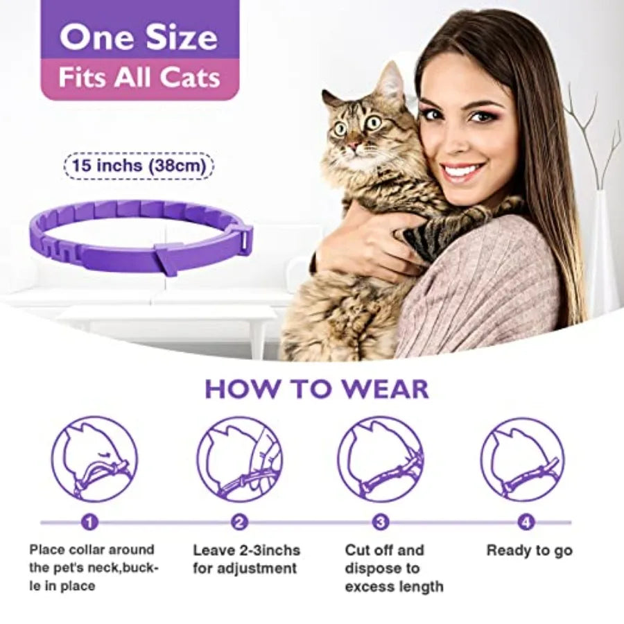 Breakaway Cloth Pet Collars, 3 Pack in Purple
