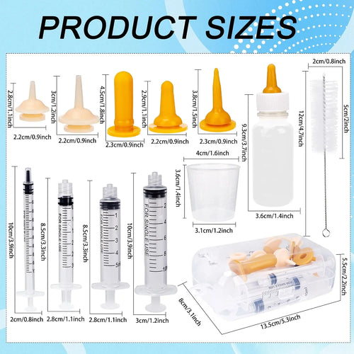 23-Piece Puppy & Kitten Feeding Set with 50 ml Bottle