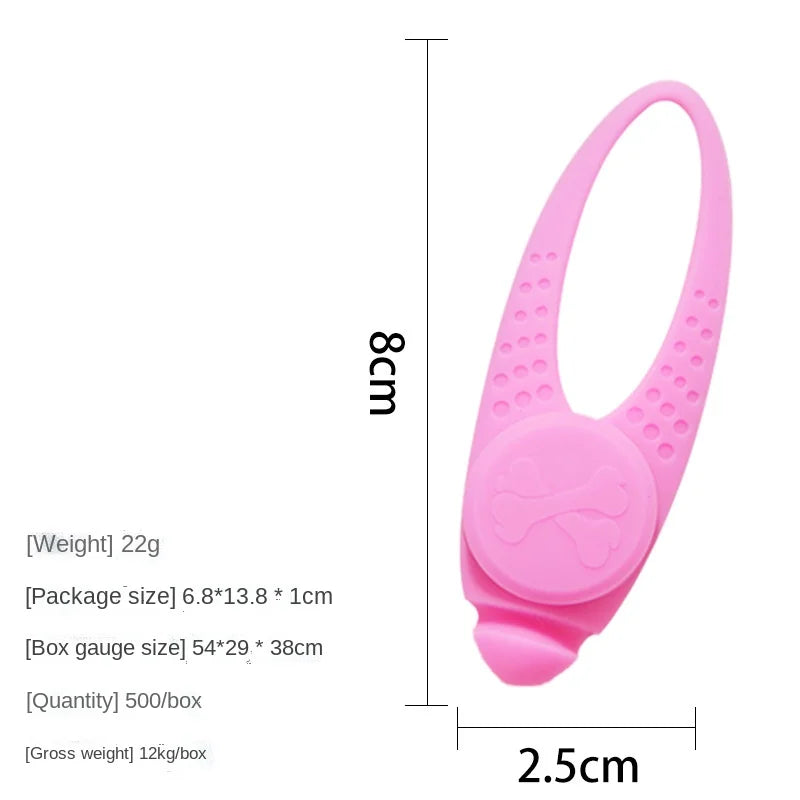 LED Silicone Collar Light Pendant for Dogs & Cats