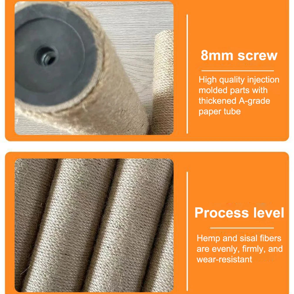 DIY Cat Climbing Tree Tower Replacement Parts | Sisal Rope Scratching Posts & Hard Cardboard Tube Pillars | Pet Cat Toys Accesso