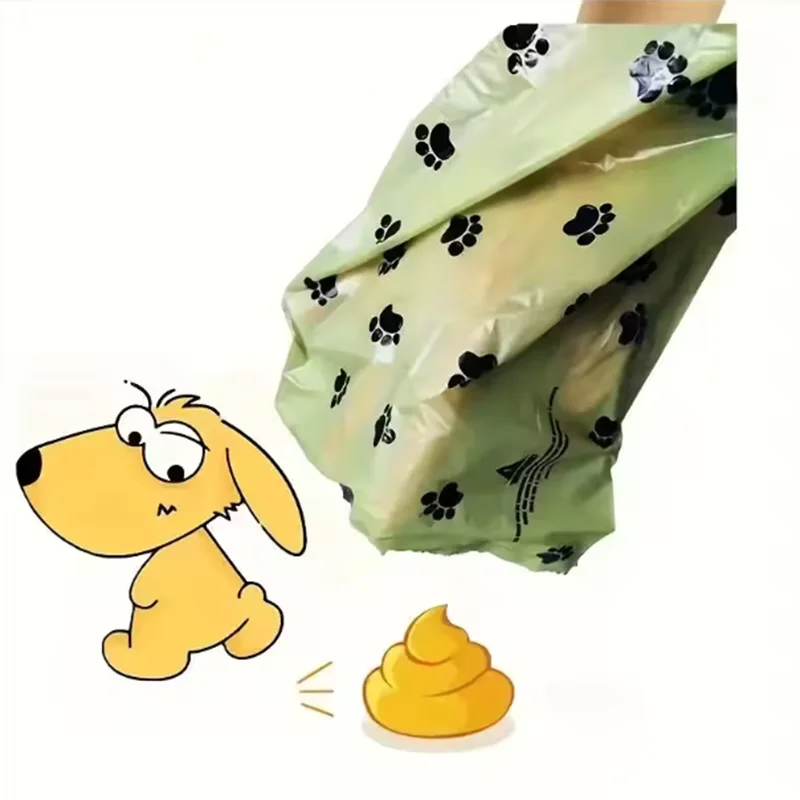 Thick Dog Poop Bags Biodegradable pet garbage bags thickened portable disposable cats dogs poop bags