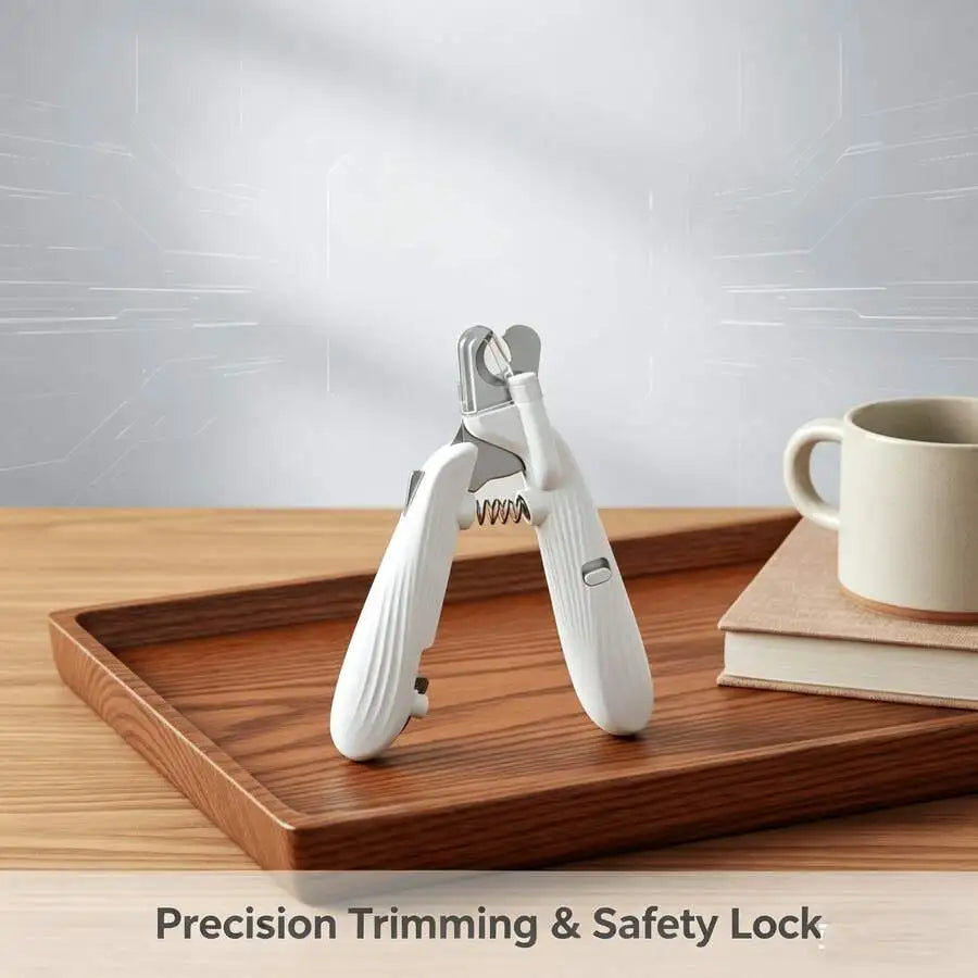 Professional LED Pet Nail Clippers, Safe Grooming Trimmer with Sharp Blade for Dogs Cats All Breeds