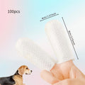 Disposable Finger Covers for Dogs & Cats Pet Cleaning Finger Covers Tartar Removal Ear Cleaning, Fresh Breath Essential