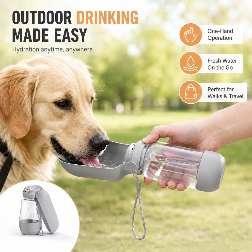 16.9 oz Portable Dog Water Bottle for Small & Large Dogs